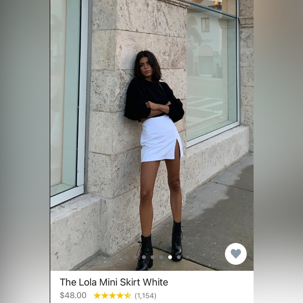 PRINCESS POLLY The Lolita Skirt in White 🕊